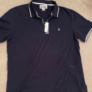 Men’s navy blue polo shirt